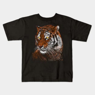 Sketch Tiger style Kids T-Shirt